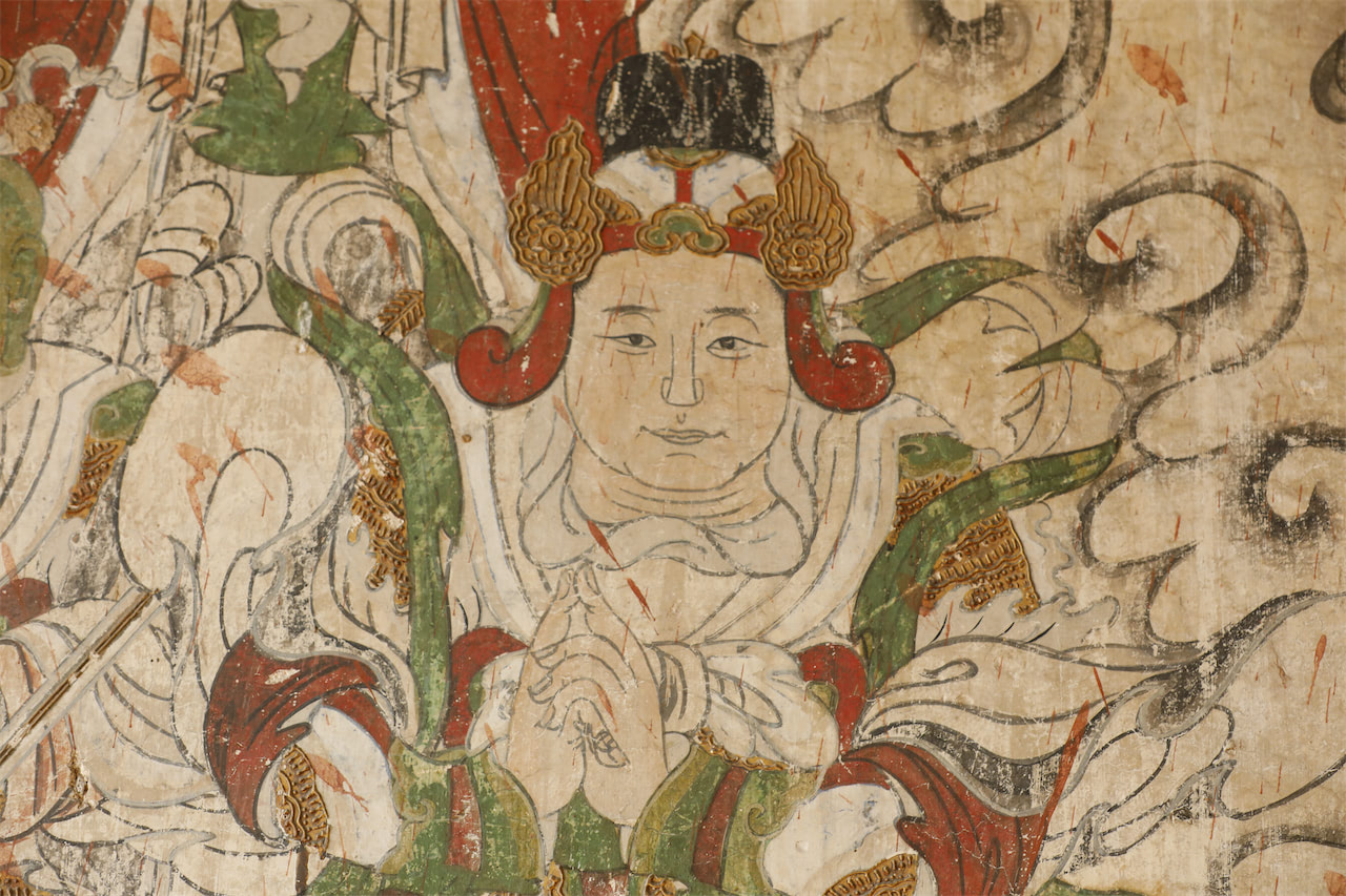 山西平遥县洪善镇沿村堡村古佛堂壁画